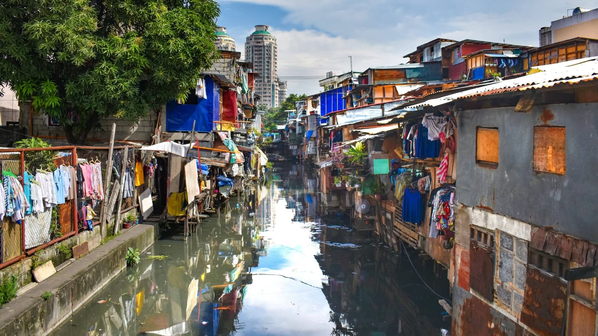 Slum auf den Philippinen