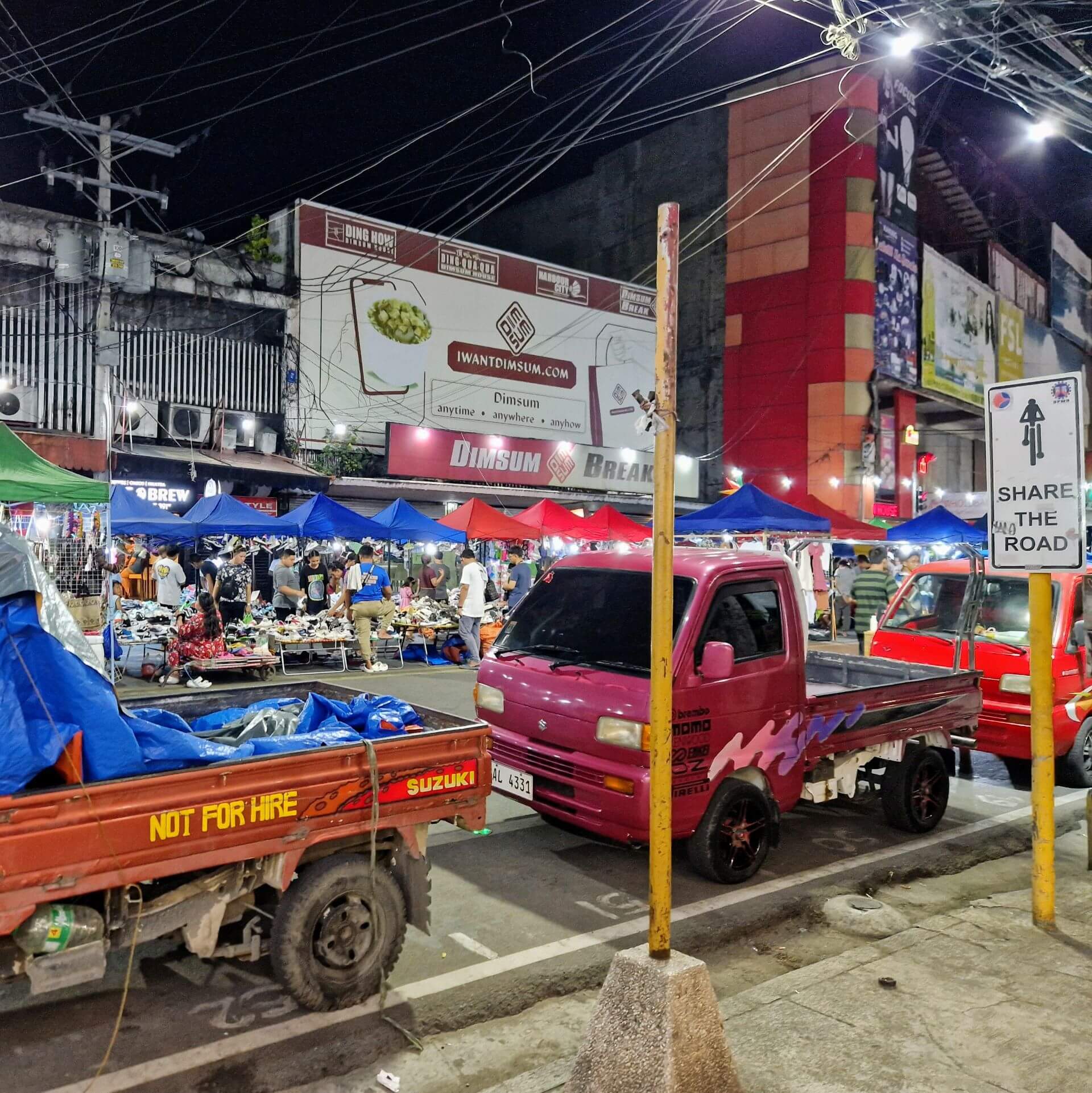 Treiben rund um Colon Night Market Cebu City