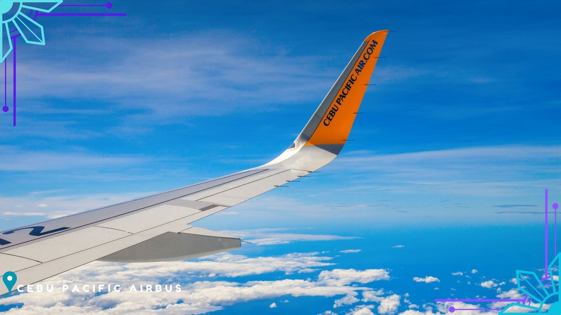 Blick aus Flugzeug auf den Philippinen Blick aus Flugzeug auf den Philippinen
