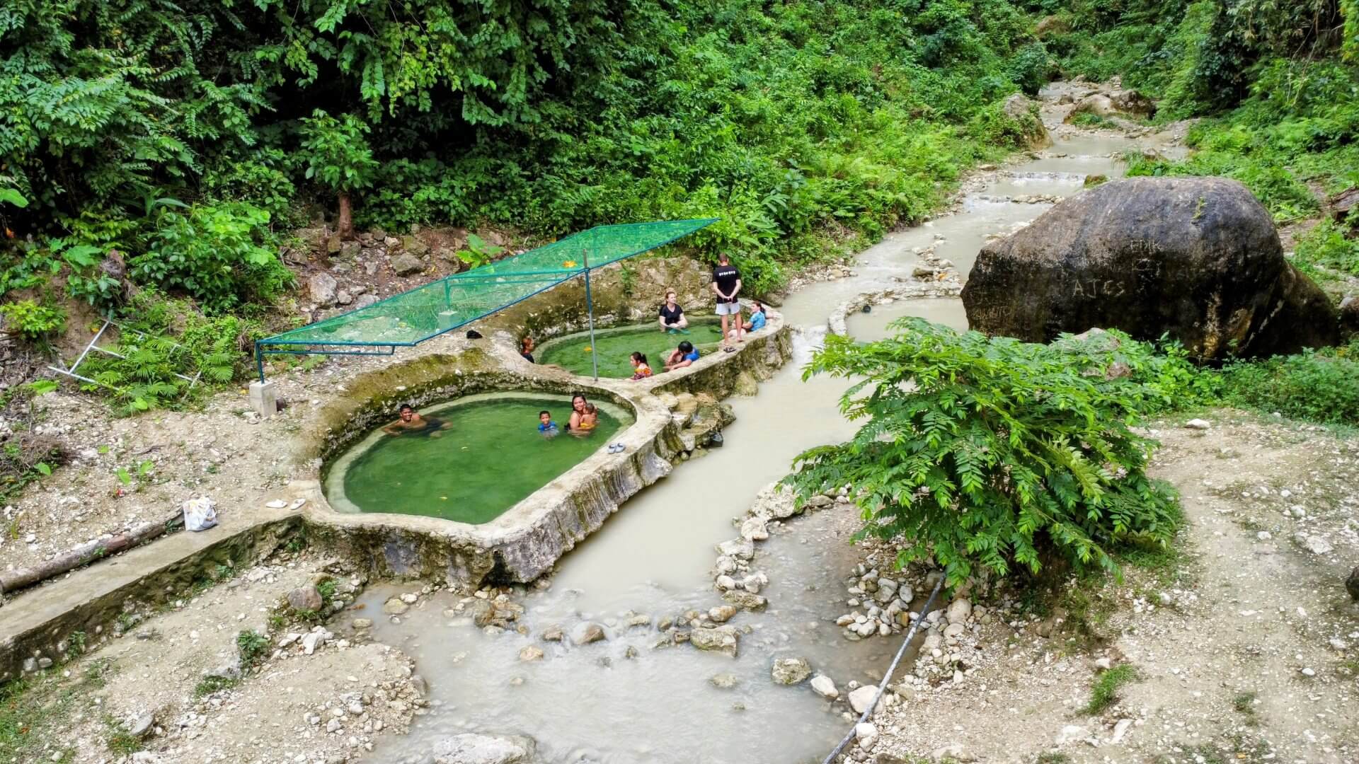 Mainit Springs Malabuyoc Wasserbecken Mainit Springs Malabuyoc Wasserbecken