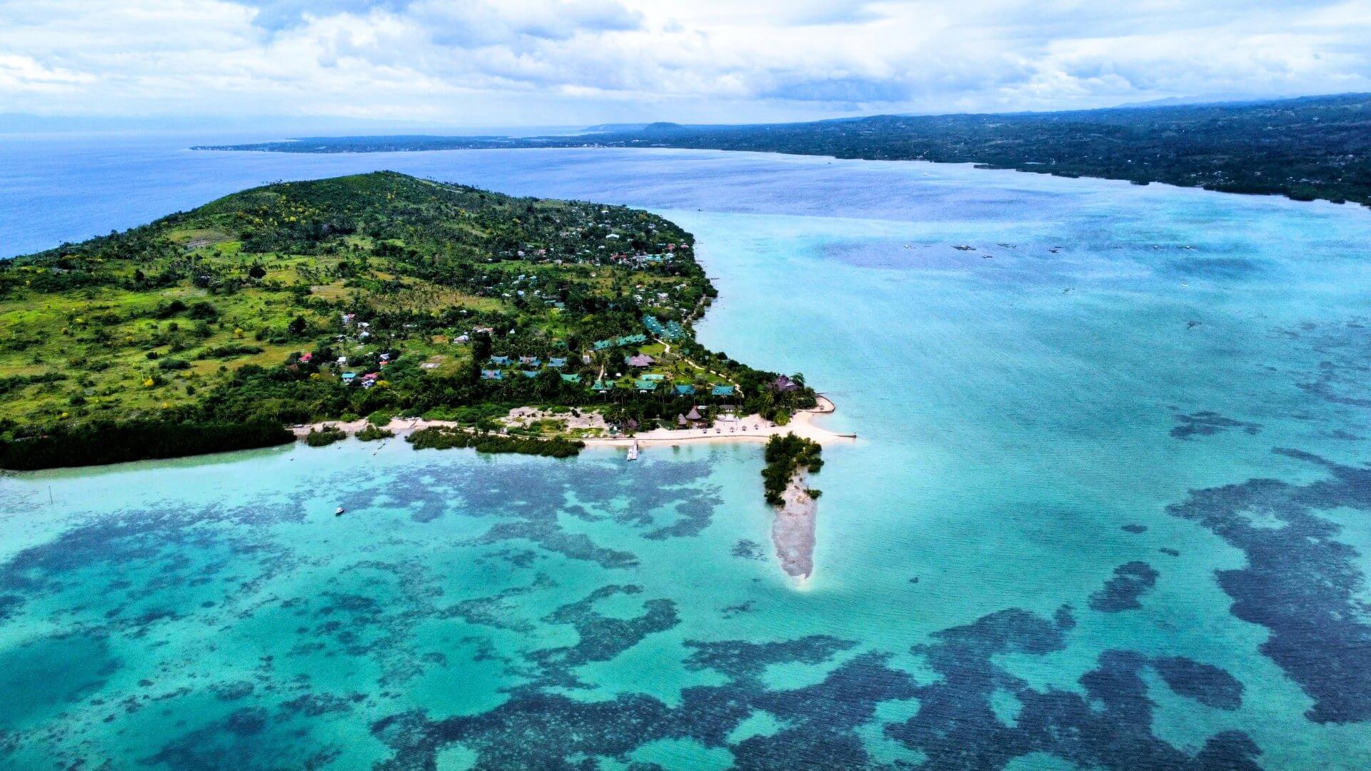 Zaragosa Island Drohnenaufnahme