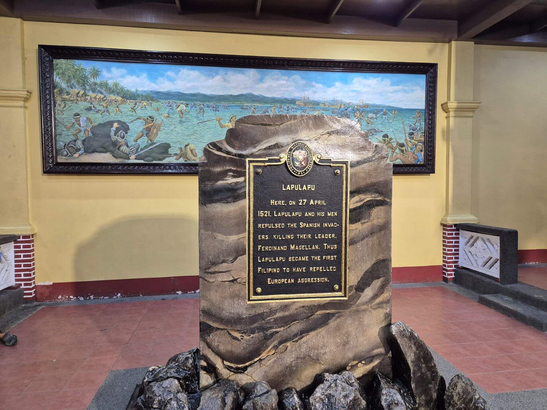 Lapu Lapu Monument Mactan Island Gemaelde Lapu Lapu Monument Mactan Island - Gemälde