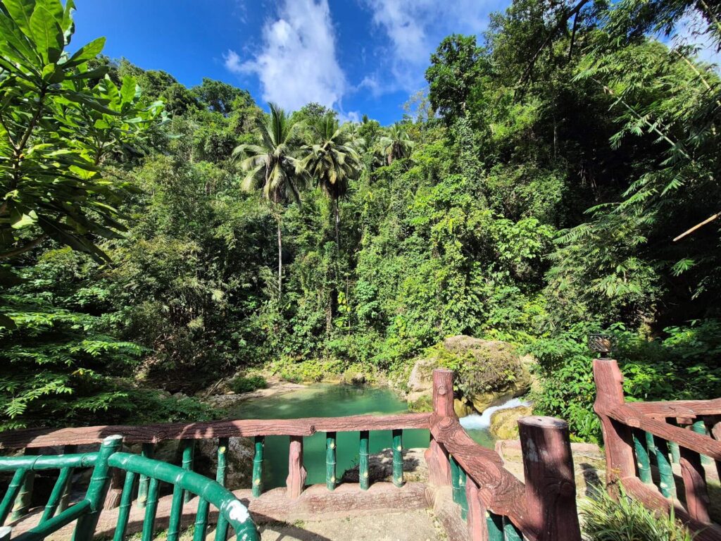 Klippe zum Springen Kabugontan Falls Cebu Klippe zum Springen Kabugontan Falls Cebu