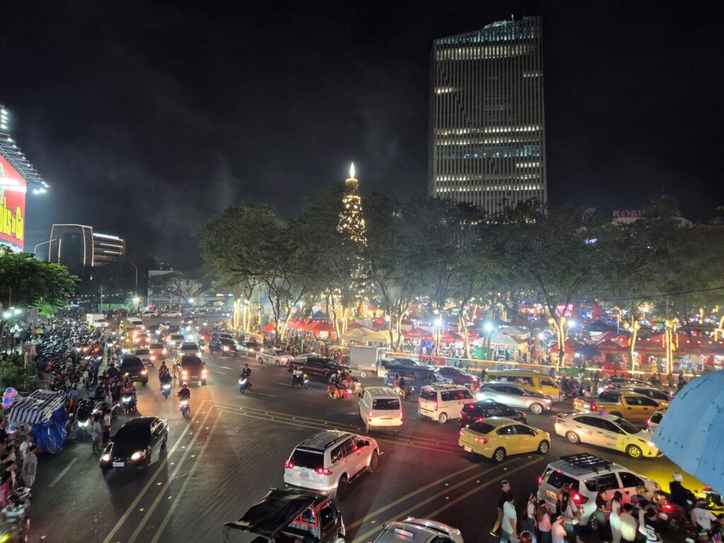 Osmena Circle in Nacht vor Sinulog Osmena Circle in Nacht vor Sinulog